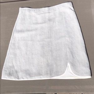 Burberry White Mini Skirt